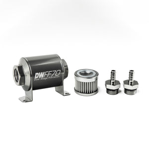 DeatschWerks 8-03-070-010K-516 Stainless Steel 5/16in 10 Micron Universal Inlin