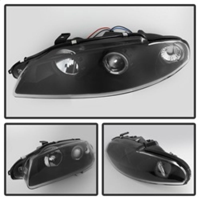 Spyder 5011473 fits Mitsubishi 97-99 Eclipse Projector Headlights LED Halo Blac