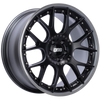 BBS CH7002BPPO CH-RII 22x9.5 5x112 ET30 Satin Black Center Platinum Lip SS Rim Protector Wheel - 82mm PFS Req.