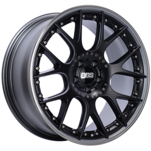 BBS CH651BPPO CH-RII 20x8.5 5x120 ET32 Satin Black Center Platinum Lip SS Rim Prot Wheel -82mm PFS/Clip Req