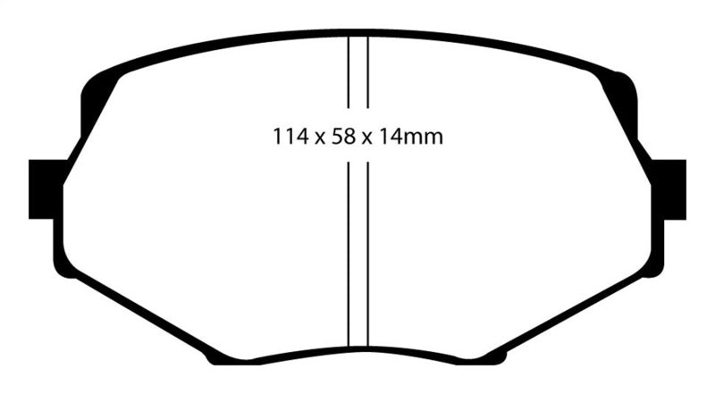 EBC DP31002C fits Mazda 94-01 Miata MX5 1.8 Redstuff Front Brake Pads