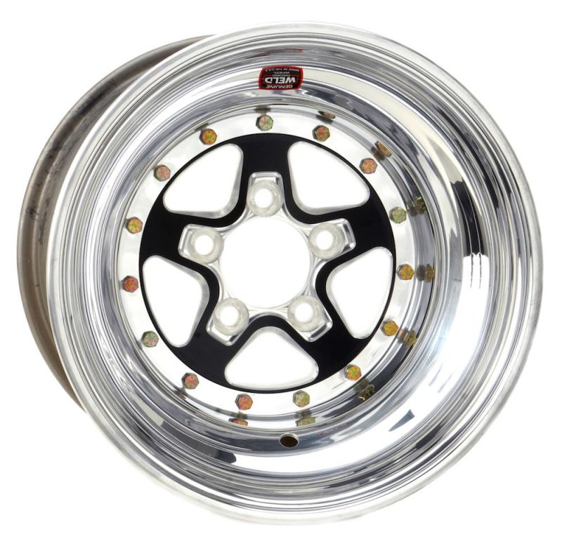 Weld  88B-504272 Alumastar 2.0 15x4 / 5x4.75 BP 1.7 / 5in. BS Black Wheel - Non-