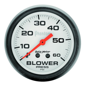 AutoMeter 5802 AutoMeter Gauge Boost 2-5/8in. 60PSI Mechanical Phantom