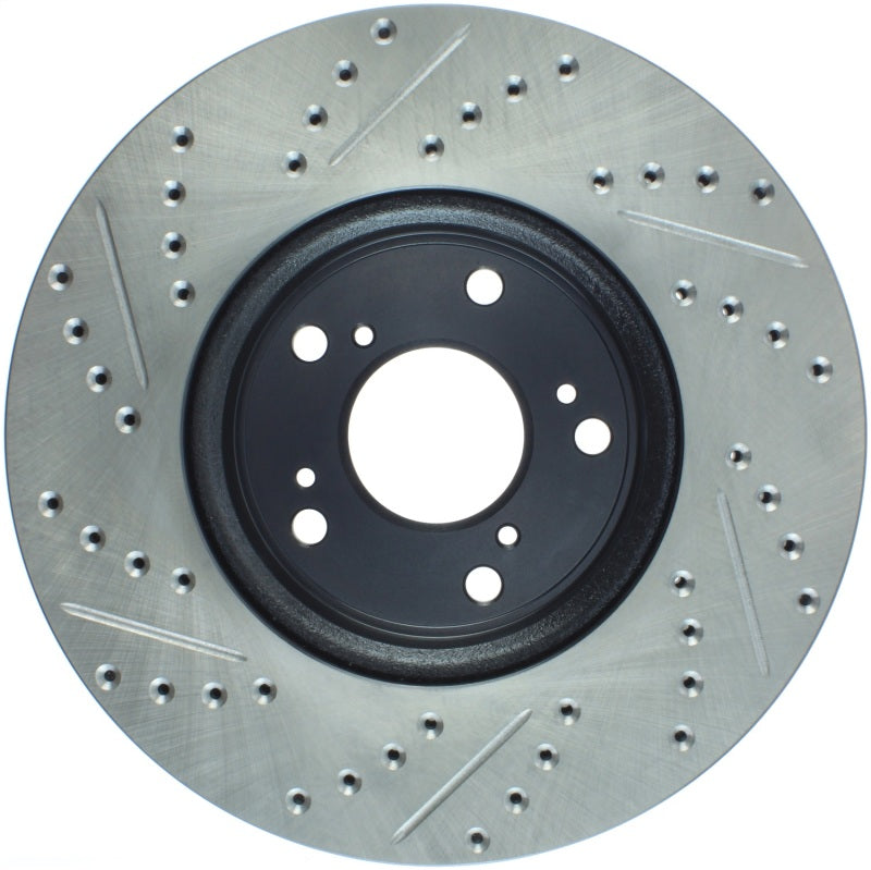 Stoptech 127.40086L Slotted & Drilled Sport Brake Rotor Front Left 13 fits Honda Accord Sport