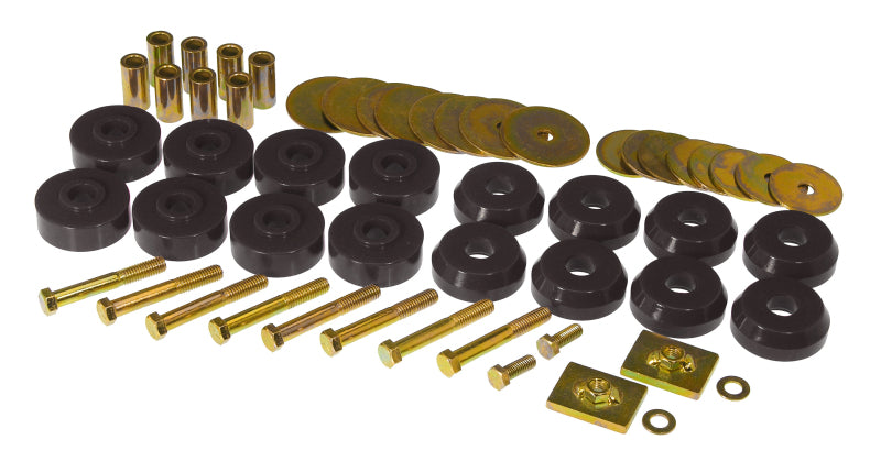 Prothane 7-144-BL fits Chevy 59-64 Impala / Belair Body Mount Kit - Black