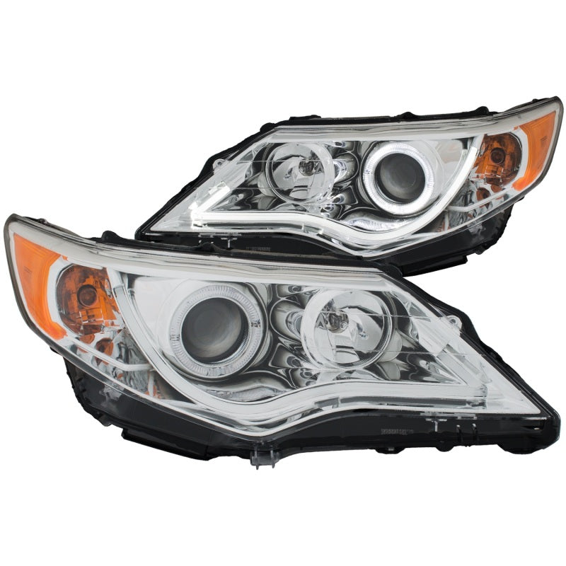 ANZO 121513 2013 fits Toyota 12-20 Camry Projector Headlights w/ Halo Chrome