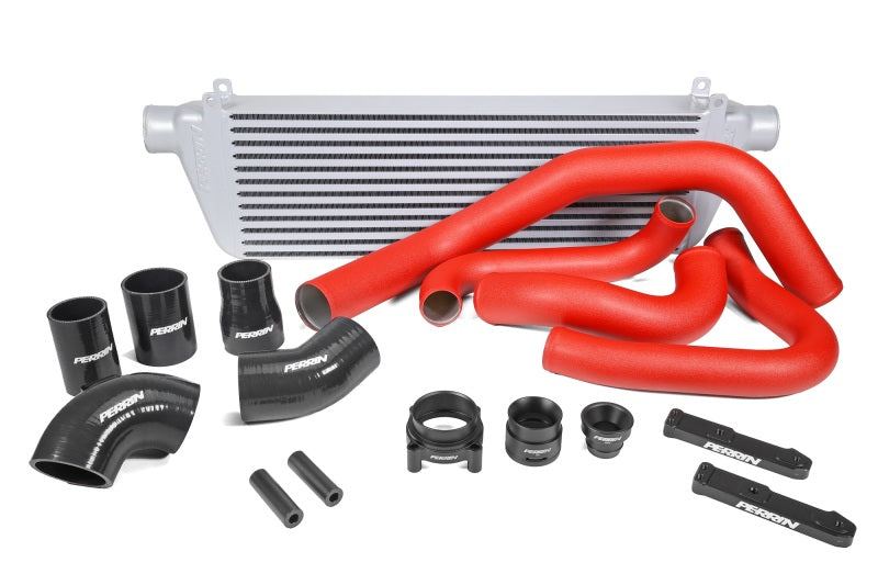 Perrin PSP-ITR-441SL/RD 22-23 fits Subaru WRX Front Mount Intercooler Kit (Red Tubes & Silver Core)