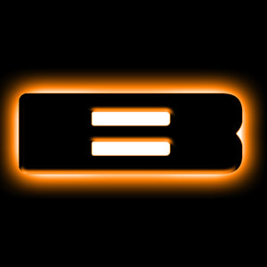 ORACLE Lighting 3141-B-005 Universal Illuminated LED Letter Badges - Matte Blk Surface Finish - B
