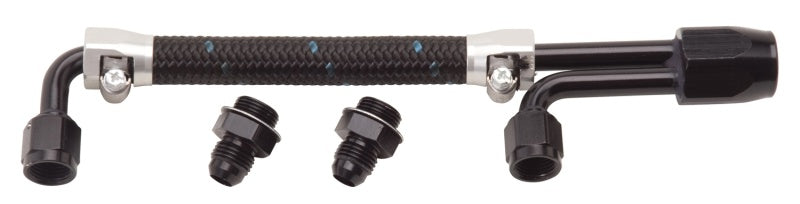 Edelbrock 80913 Dual Quad Fuel Line Kit In Clr/Blk Finish