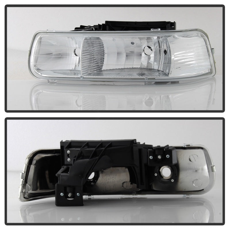 5064264 Xtune fits Chevy 00-06 TahOE Amber Crystal Headlights Chrome HD-JH-CSI