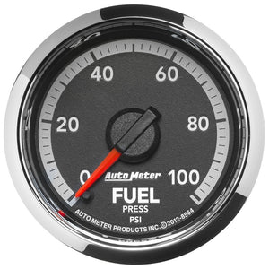 AutoMeter 8564 Autometer Factory Match 2 1/6in Full Sweep Electronic 0-100 PSI Fuel Pressure Gauge fits Dodge Ram Gen 4