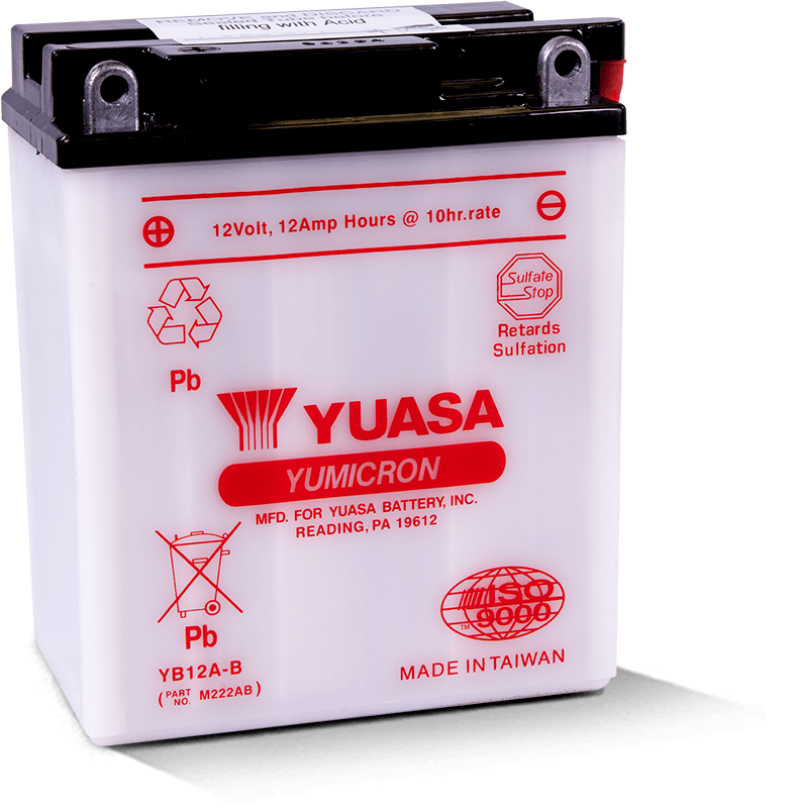 Yuasa YUAM222AB YB12A-B Yumicron 12 Volt Battery