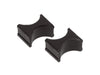 Prothane 19-1721-BL Universal Shock Reservoir Mounts - 2.0/2.0 Diameter - Black