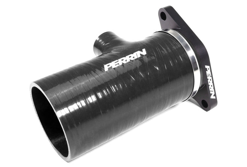 Perrin PSP-INT-426BK 2022+ fits Subaru WRX Black 3in Turbo Inlet Hose w/ Nozzle (Short)