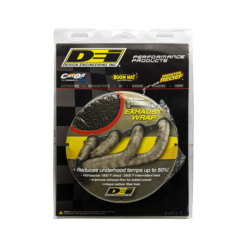 DEI  10126 Exhaust Wrap 1in x 50ft - Titanium