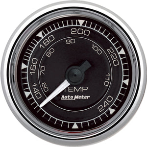 AutoMeter 9732 Autometer Chrono 2-1/16in 240 Degree Temperature Mechanical Gauge - Chrome