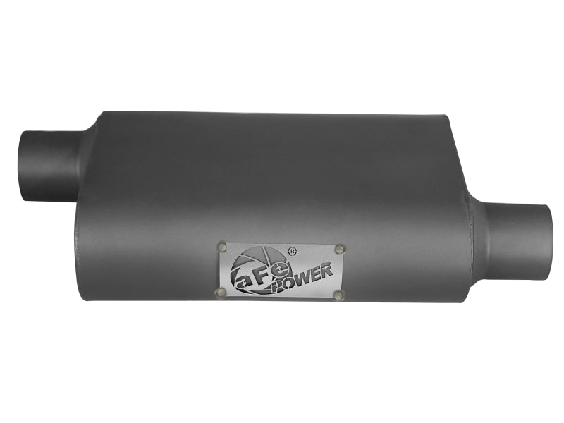 AFE 49M00003 on Replacement Alum Steel Muffler 2-1/2in In/Out Baffled Offset/Of
