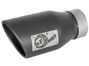 AFE 49T30452-B091 orce-Xp 3in 304 SS Metallic Black Exhaust Tip 3in In x 4-1/2i