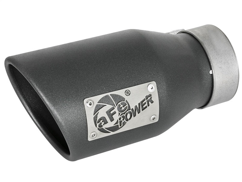 AFE 49T30452-B091 orce-Xp 3in 304 SS Metallic Black Exhaust Tip 3in In x 4-1/2i