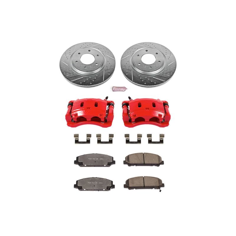 Power Stop KC2961-36 08-10 fits Nissan Titan Front Z36 Truck & Tow Kit w/Cals
