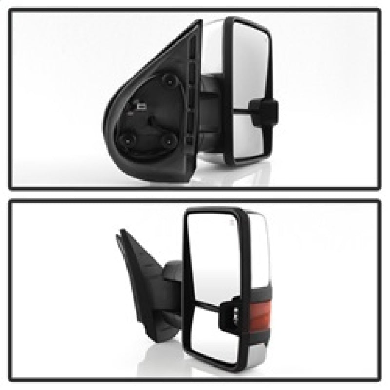 xTune 9936760 fits Chevy Silverado 07-13 Heated Amber LED Signal Mirrors Chrome