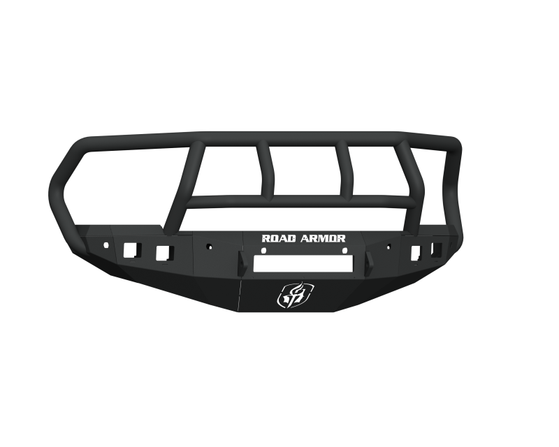 Road Armor 4162F2B-NW 16-18 Ram 2500 Stealth Front Bumper w/fits Titan II Guard/6 Sensor Holes - Tex Blk