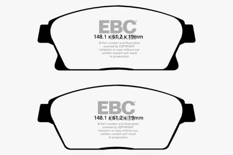 EBC DP22067 13+ fits Buick Encore 1.4 Turbo Greenstuff Front Brake Pads