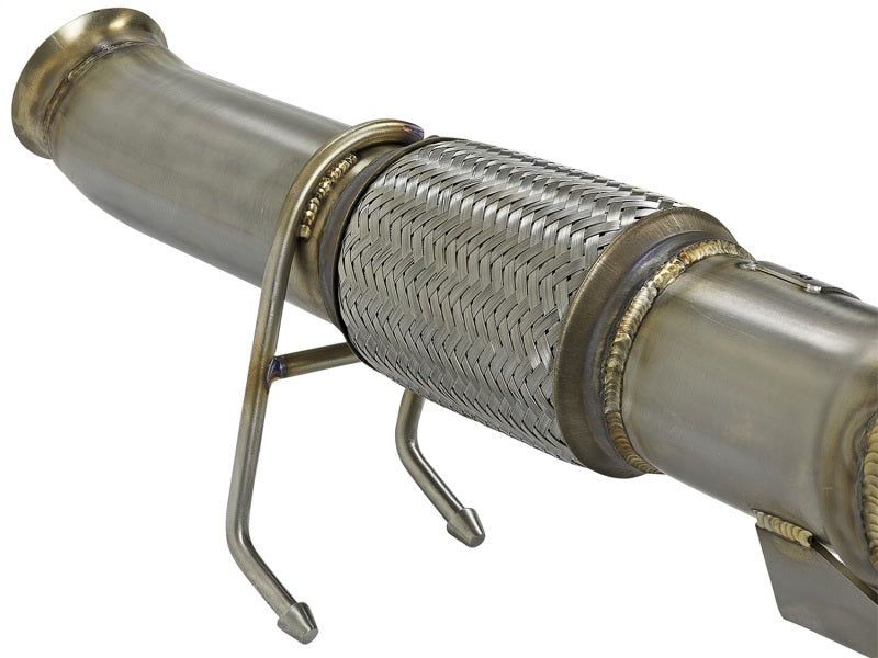 AFE 48-33024-HC d Steel 3in. 304 SS Catted Series Downpipe 16-18 fits Ford Focu