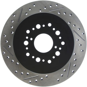 Stoptech 127.44084R Power Slot 93-97 Lexus GS Series/95-00 LS400/92-00 SC400 Rear Right Drilled & Slotted Roto