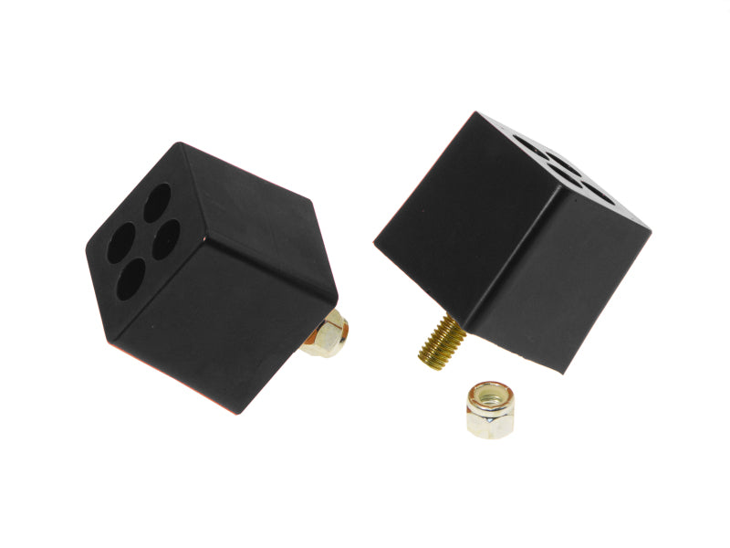 Prothane 19-1305-BL Universal Bump Stop 2X2X2 W 3/8in Stud - Black