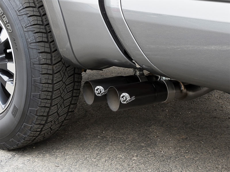 AFE 49-46126-B Rebel Series 2-1/2in 409 SS Cat Back Exhaust w/ Black Tips 16-17