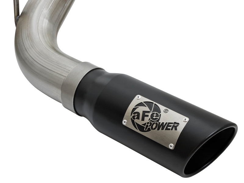 AFE 49-46125-B rce XP 2.5in Cat-Back Exhaust System w/ Black Tip fits Nissan Fr