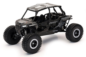 New Ray Toys 57976C Polaris RZR XP 4 Turbo Rock Crawler (Titanium Metallic) Scale - 1:18