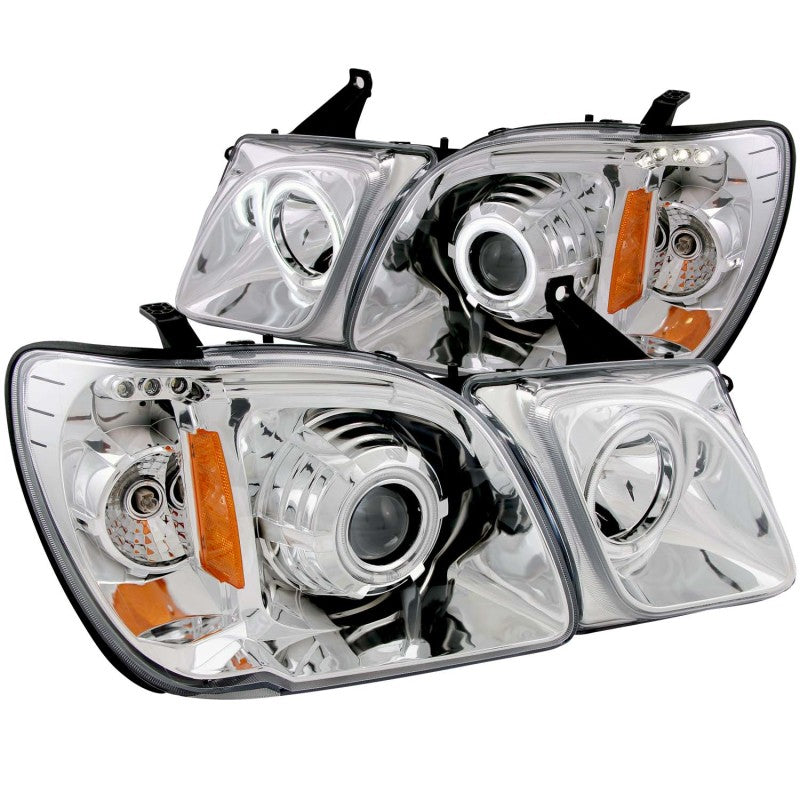 ANZO 111169 1907 fits Lexus 98-20 Lx470 Projector Headlights w/ Halo Chrome (CCFL)