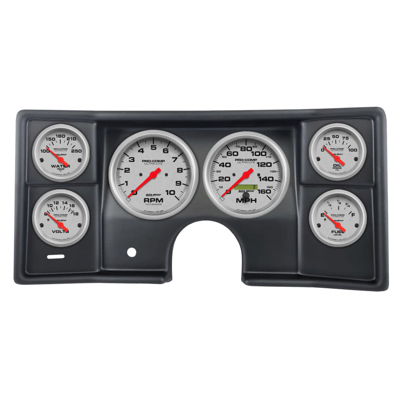 AutoMeter 2935-13 Autometer Ultra-Lite Direct Fit Dash Kit 78-81 Malibu / El Camino / Montecarlo (2 x 5in/4 x 2-5/8in)