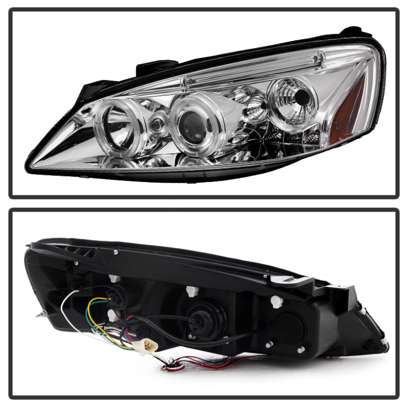 Spyder 5011602 fits Pontiac 05-08 G6 2/4DR Projector Headlights LED Halo LED Ch