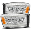 AlphaRex 880537 fits Dodge 06-08 Ram 1500HD NOVA LED Proj Headlights Plank Style Blk w/Seq Signal/DRL/Amber LED