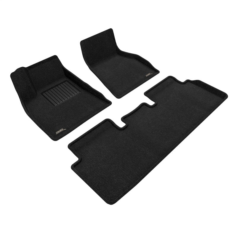 3D L1TL02004709 Maxpider 20-21 fits Tesla Model S Elegant Floor Mat- Black