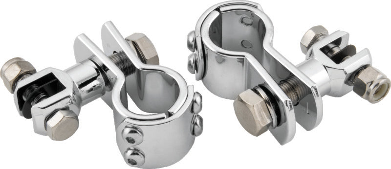 Bikers Choice 489956 Chrome Engine Guard Footpeg Mount for 1 1/4 Inch Tube. Use