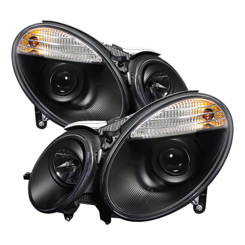 Spyder 5042217 fits Mercedes Benz E-Class Projector Headlights Halogen Model On
