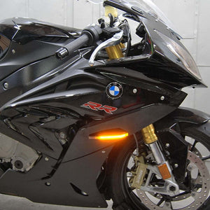 New Rage Cycles S1000RR-FB-L 09-19 fits BMW S1000RR LED Front Turn Signals w/Loa