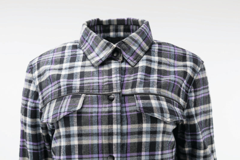 Kuryakyn 094527 Kuryakyn Leather By River Road Cameo Flannel Moto Shirt Womens - Small