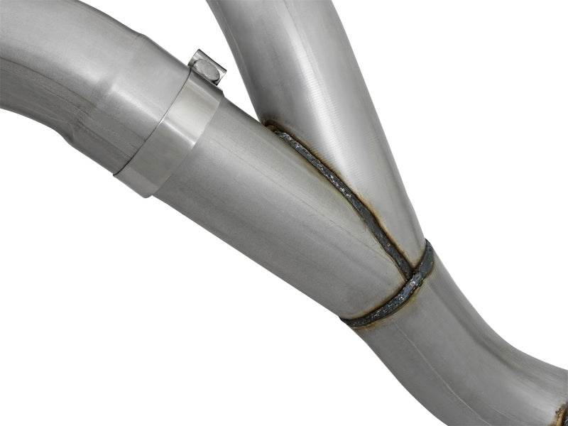 AFE 49-44080-P Bore HD 4in Dual DPF-Back SS Exhaust w/Polished Tip 16-17 fits G