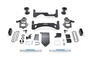 Fabtech K1084 14-18 fits GM C/K1500 P/U w/oE Alm Or Stmp Stl UCA 6in Basic Sys G2 w/Perf Shks