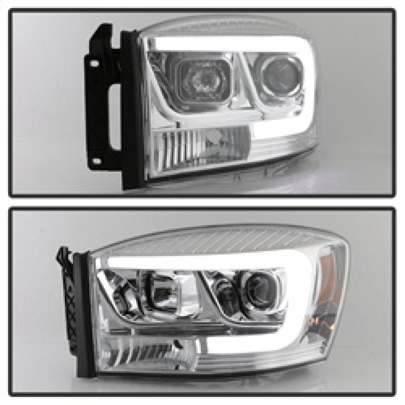 Spyder 5085290 fits Dodge 06-08 Ram 1500 V2 Projector Headlights - Light Bar DR