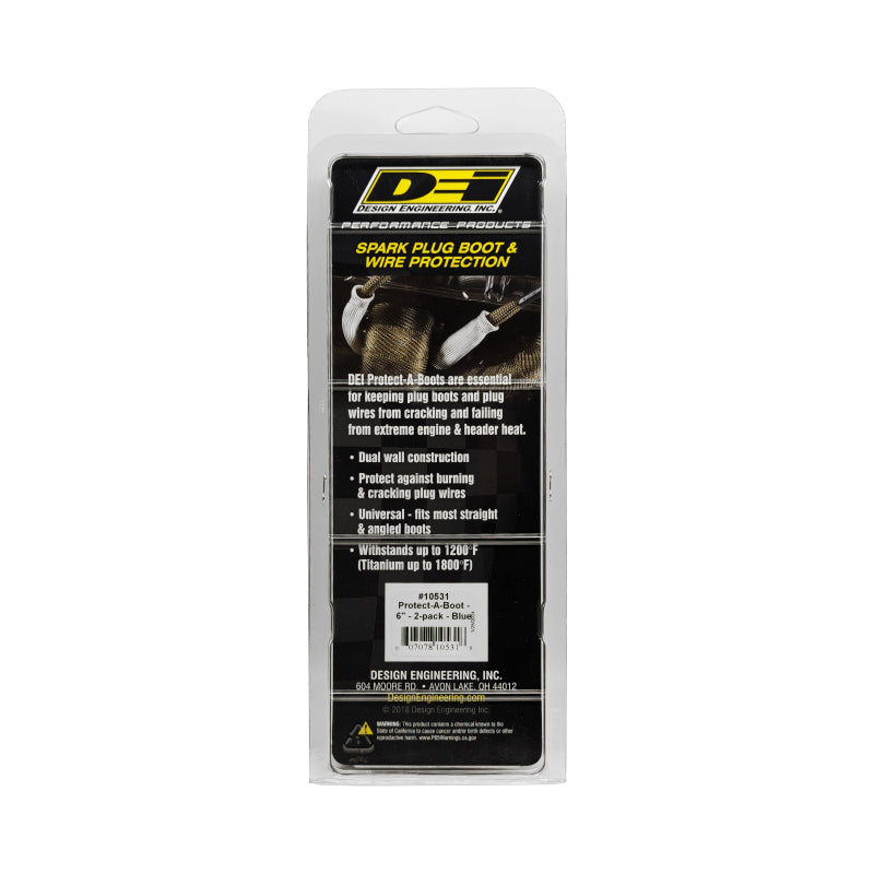 DEI  10531 Protect-A-Boot - 6in - 2-pack - Blue