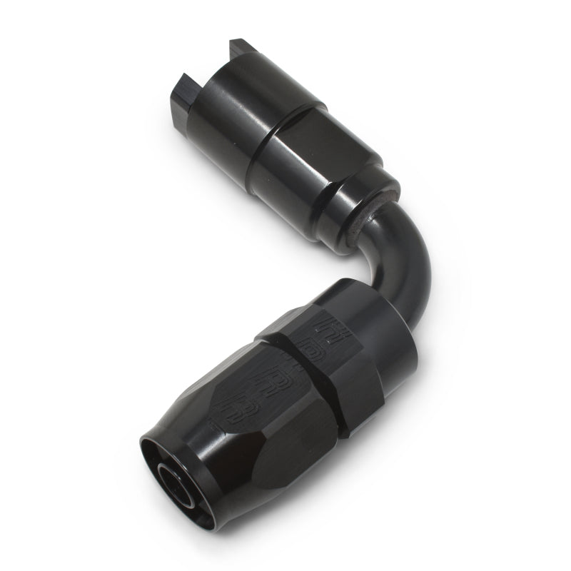 Russell 611273 Performance 5/16in SAE Quick Disc Female to -6 Hose Black 90 Degree Hose End