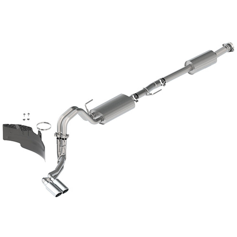 fits Ford 21-22 Racing M-5200-FTCS F-150 2.7L/3.5L/5.0L Side Exit Touring Exhaust - Chrome Tips