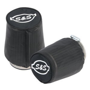 S&S 106-0248 Cycle Air Filter Cover For Tapered S&S Tuned Induction Filters - Bl
