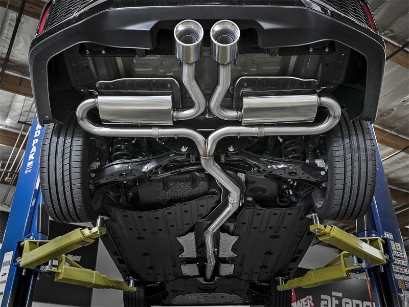 AFE 49-36621-P  3in 304 SS Cat-Back Exhaust System w/Polished Tips 2017+ fits H